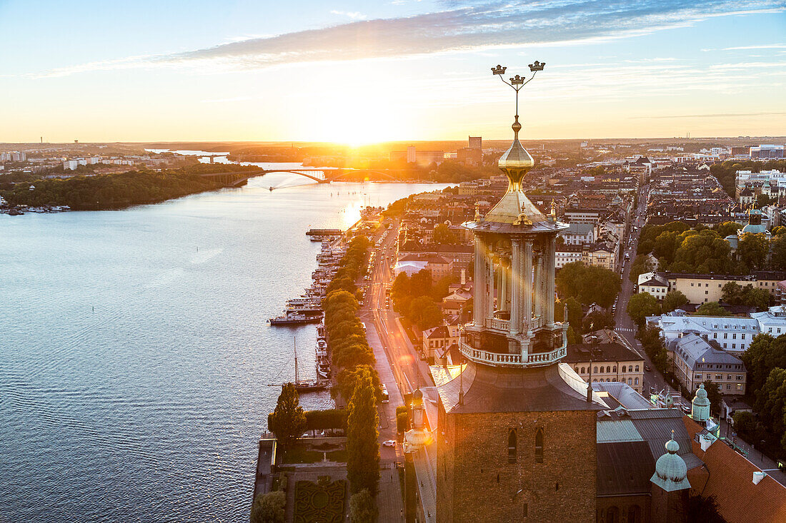 Stockholmer Stadtbild mit Stockholmer Rathaus, Schweden