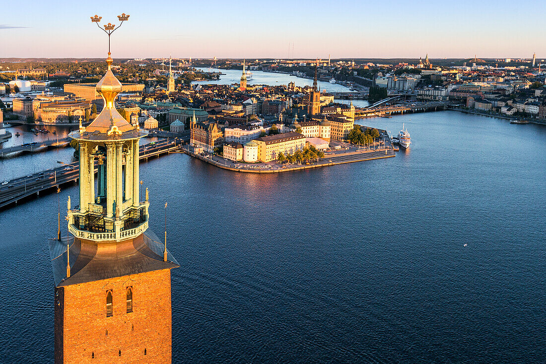 Stockholmer Stadtbild mit Stockholmer Rathaus, Schweden