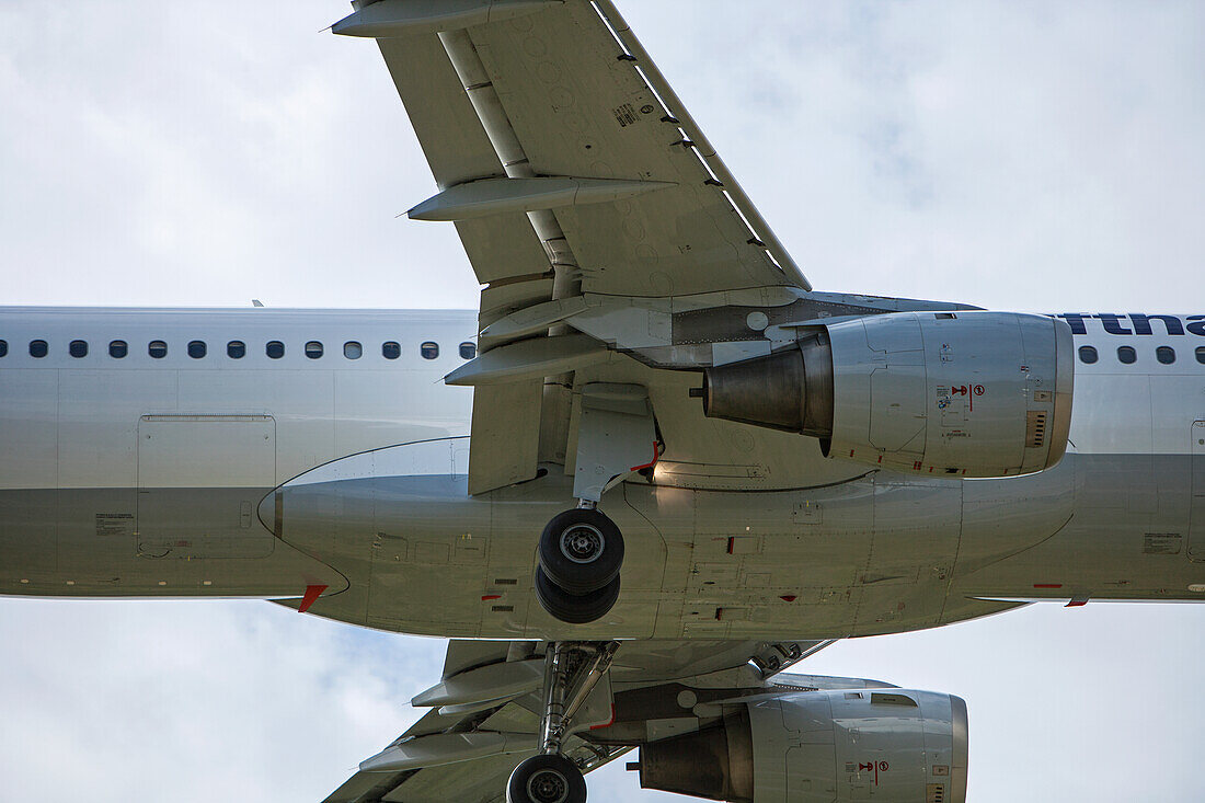 Low angle view of airplane