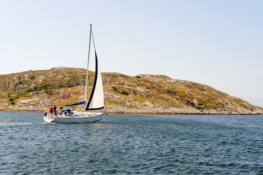 People sailing on boat