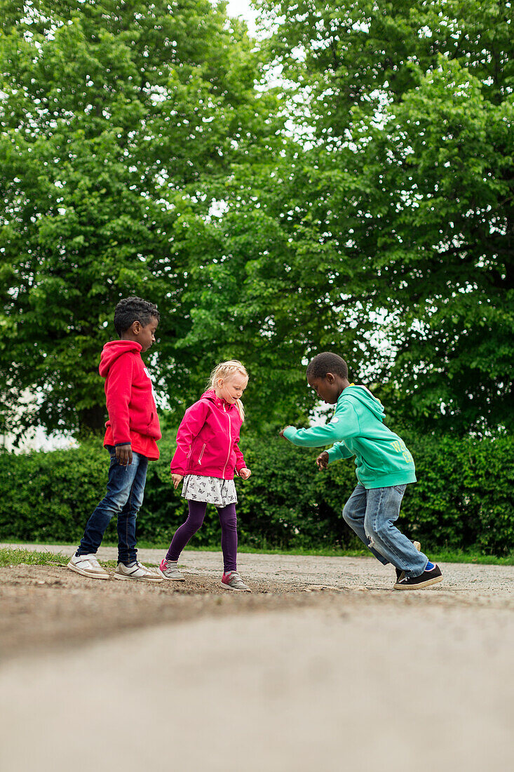 Children playing on playground