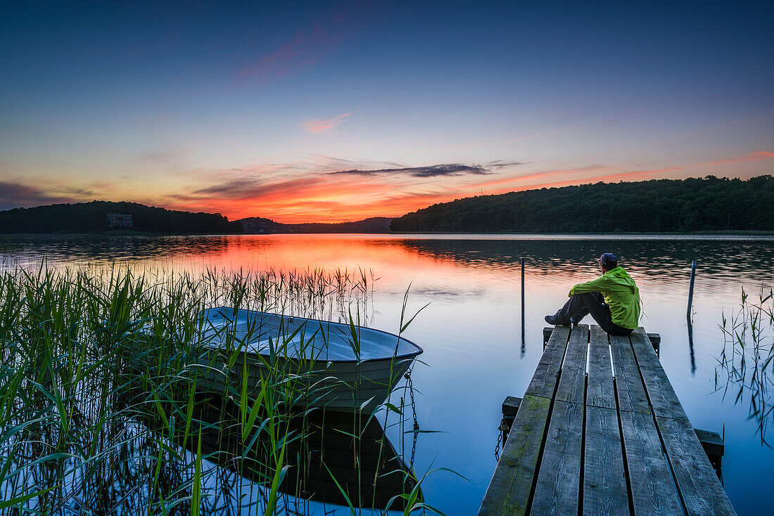 Lake at sunset