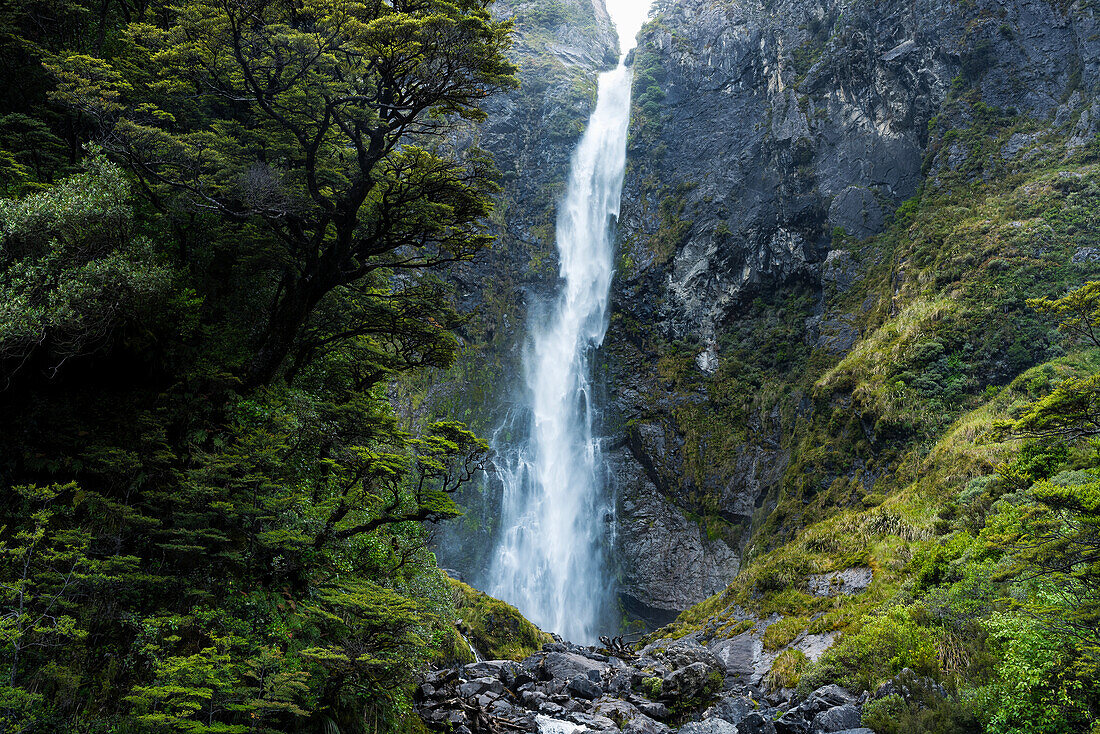 View of waterfall