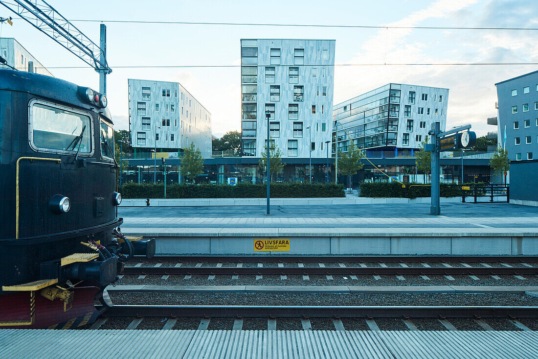 Train on train station