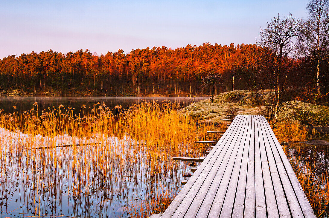 Anlegesteg am See