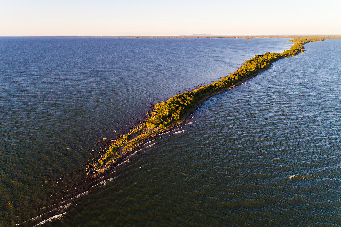 Aerial view of coast