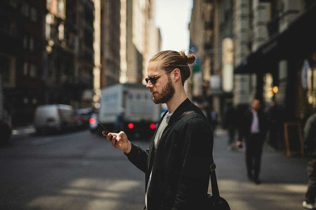 Man with cell phone