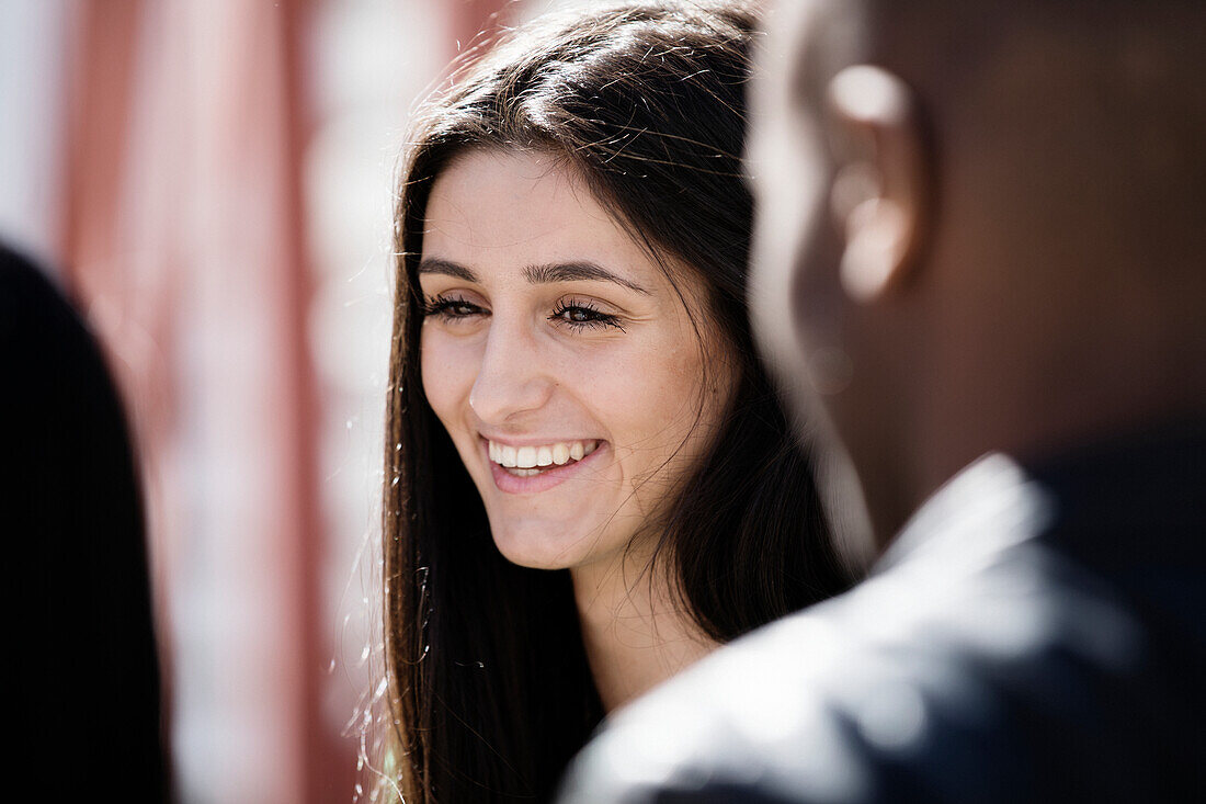 Smiling young woman