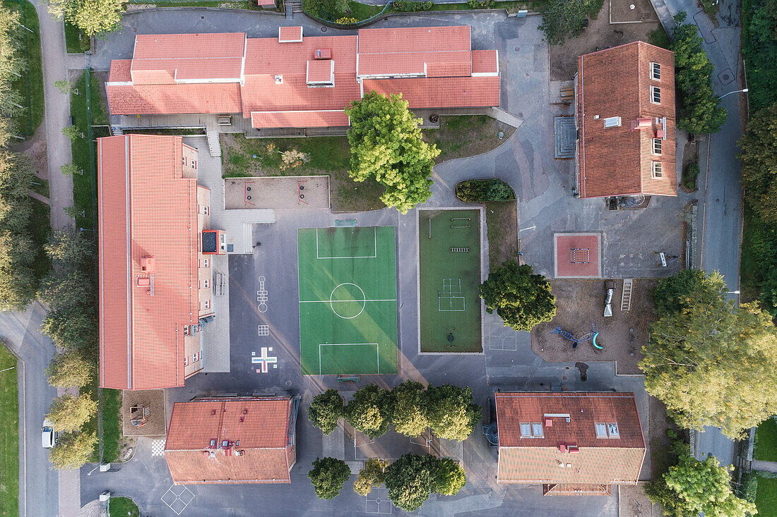 Aerial view of townscape