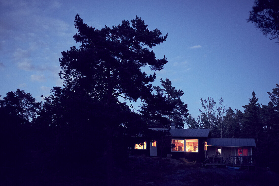 Kleines Haus im Wald