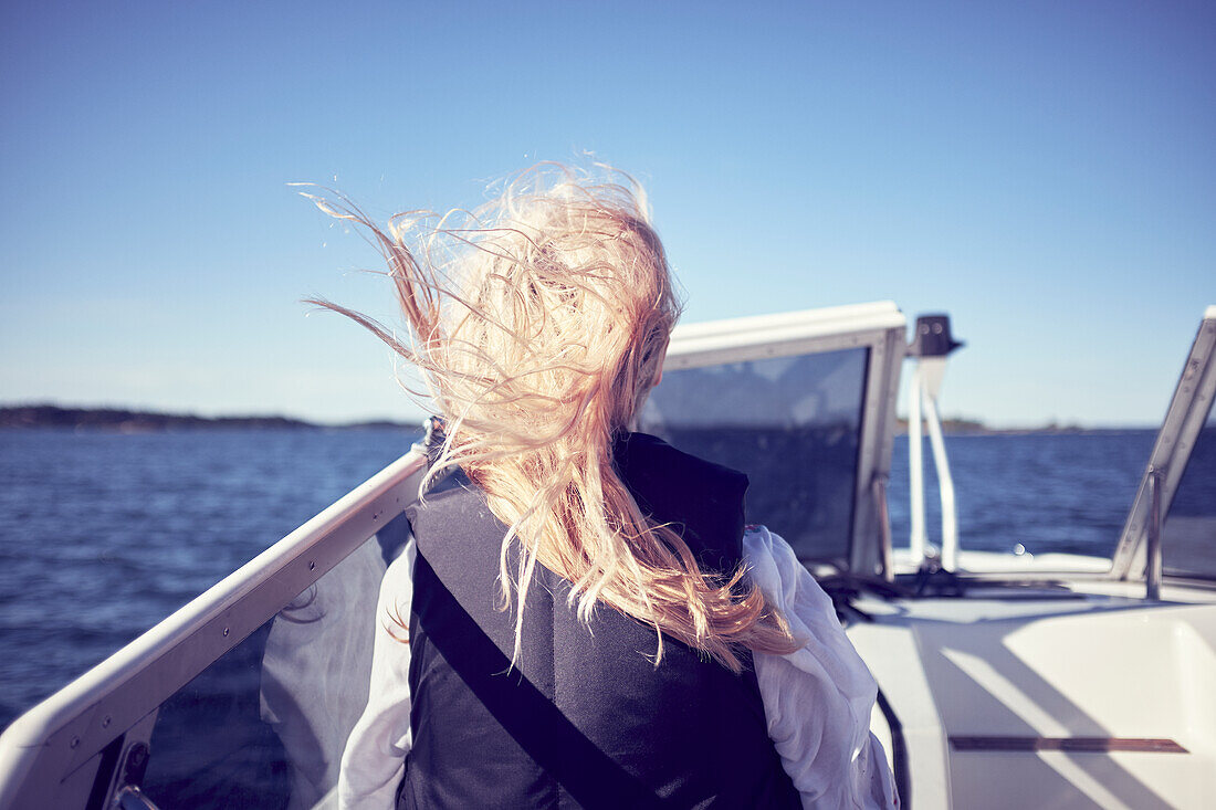 Girl on boat