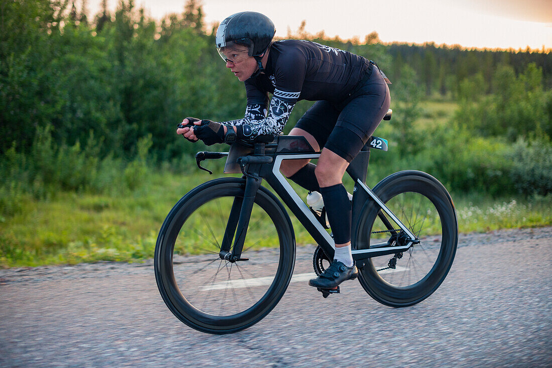 Woman cycling