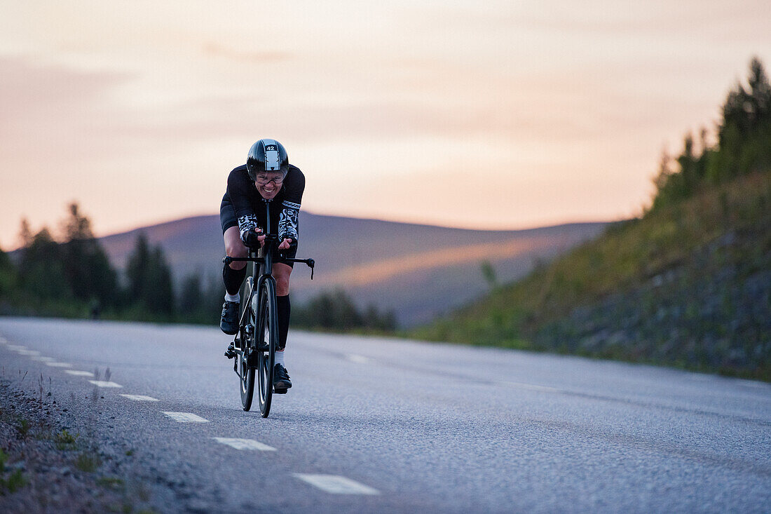 Woman cycling