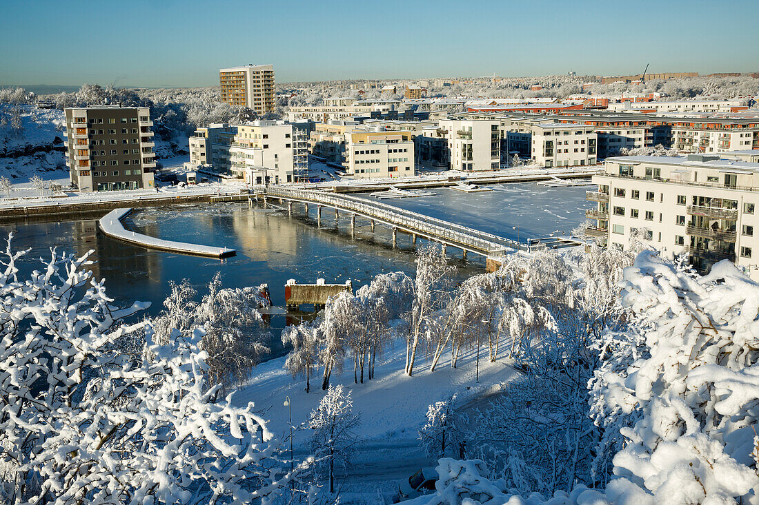 Cityscape in winter