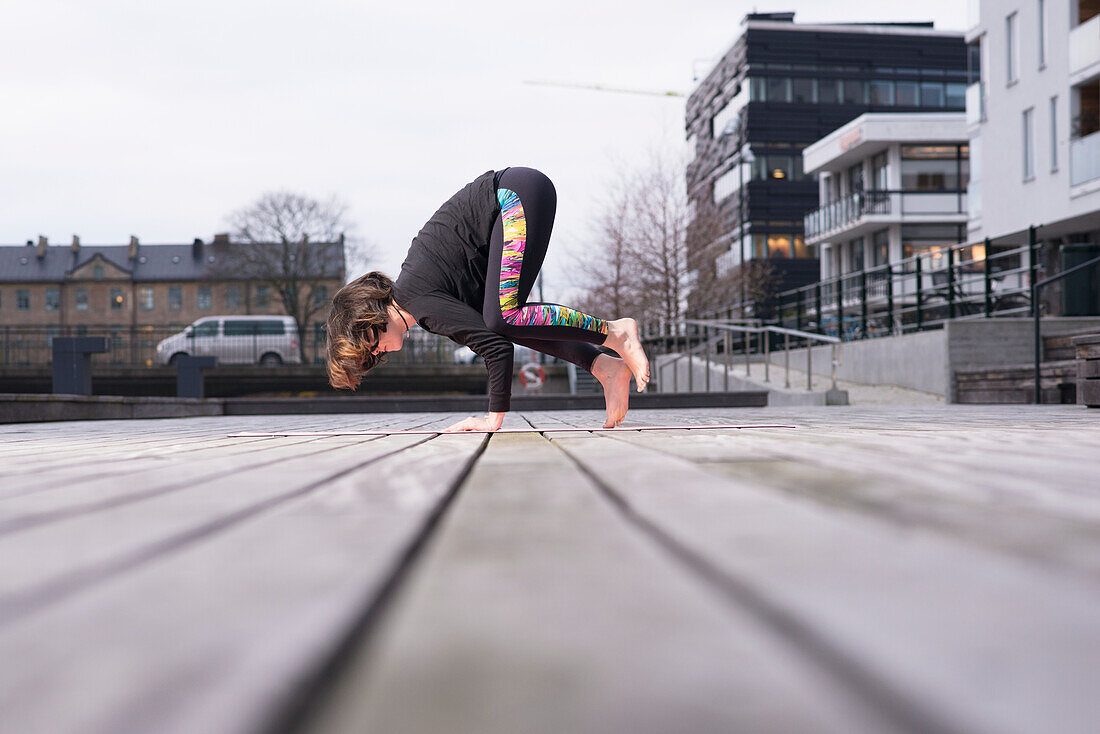 Woman doing yoga