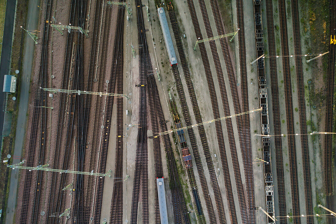 Bahnhof in der Morgendämmerung