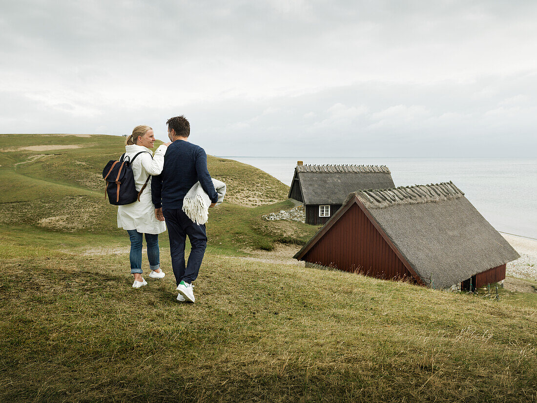 Couple walking together