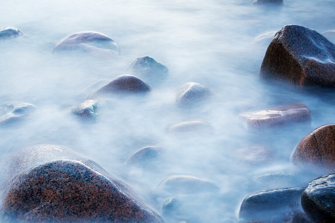 Stones in fog