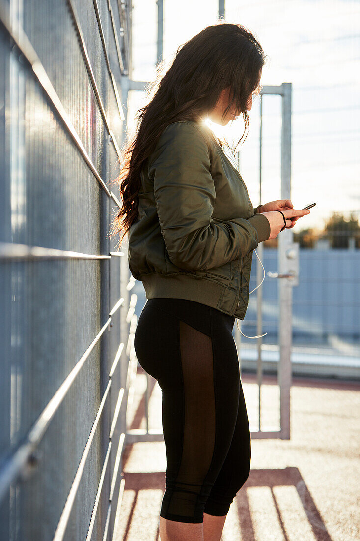 Woman using phone