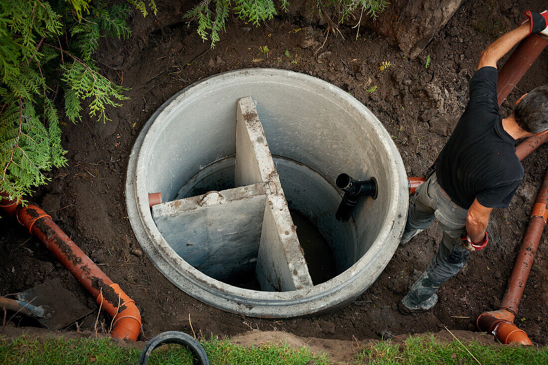 Construction of sewage system