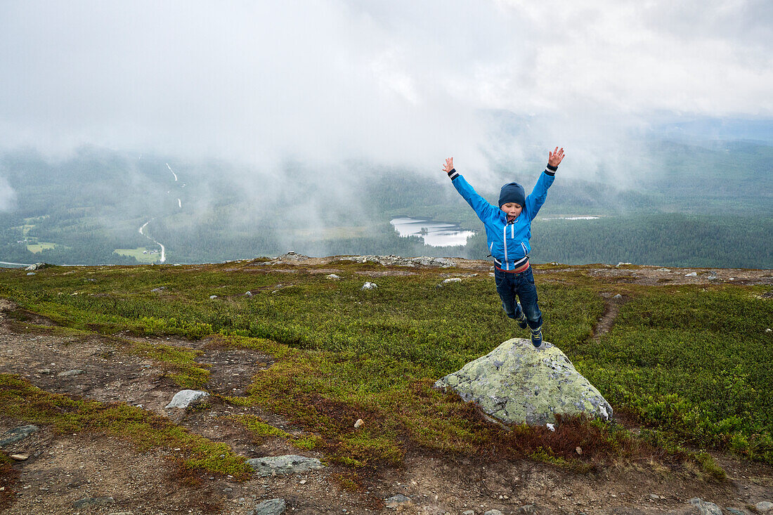 Boy jumping