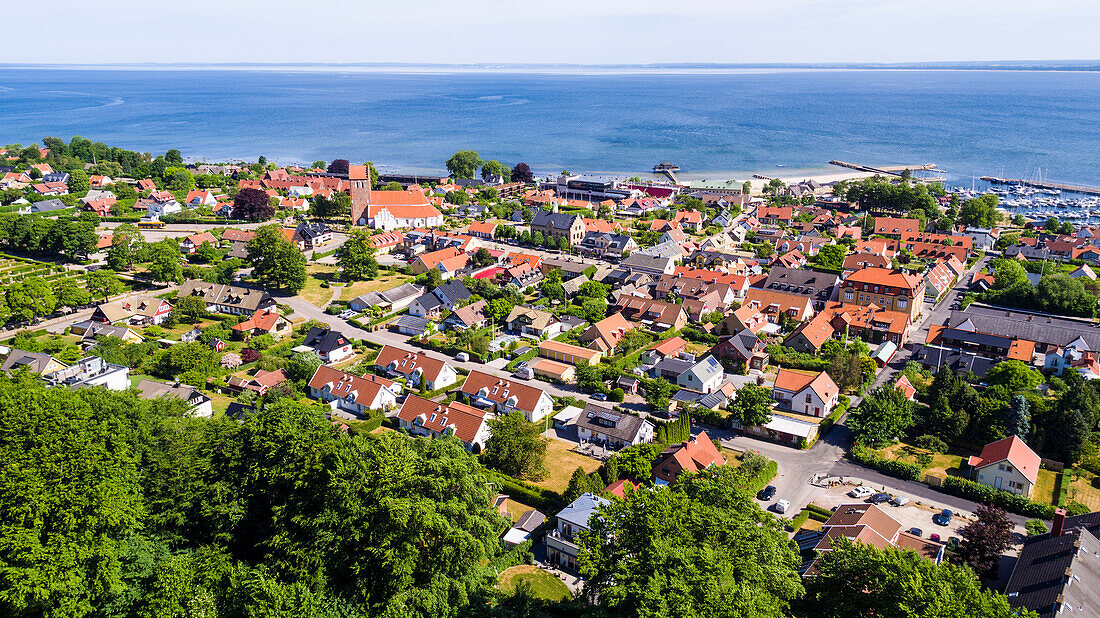 Blick auf Bastad, Skane, Schweden