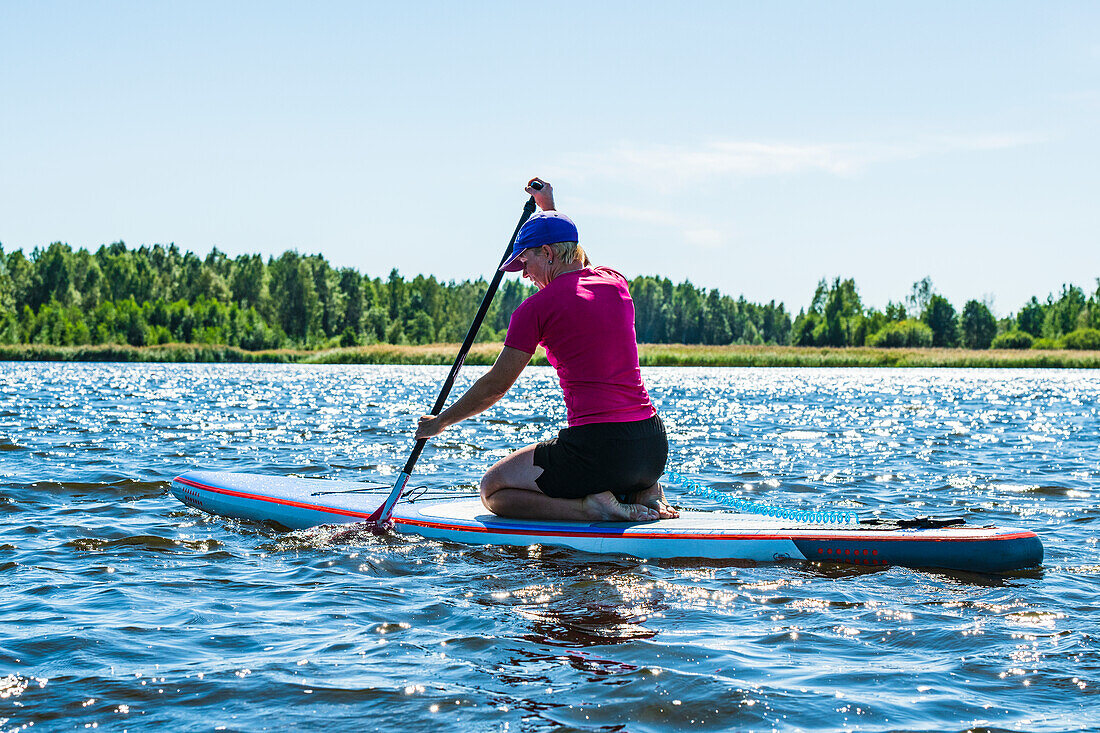 Man on paddleboard