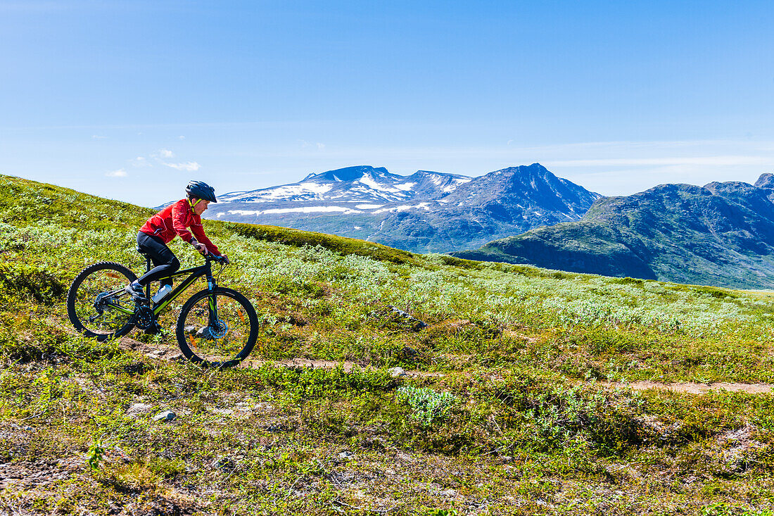 Boy cycling