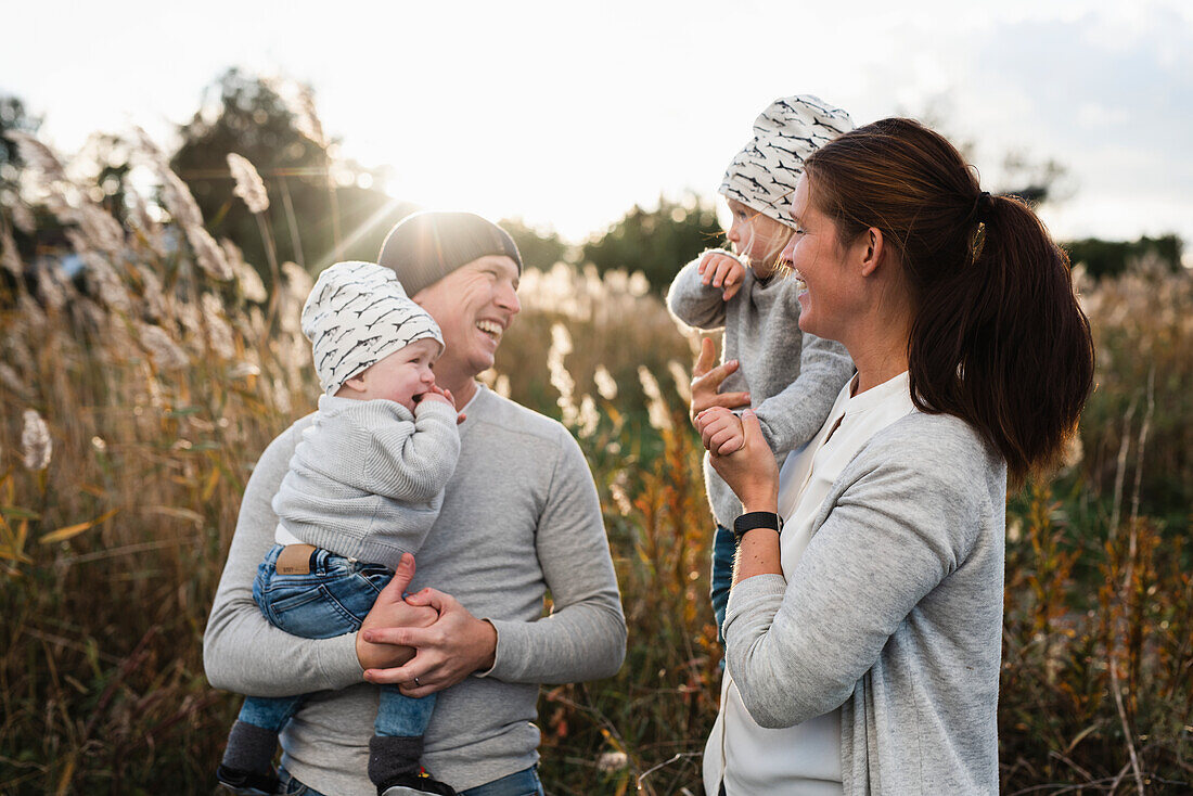 Happy family together