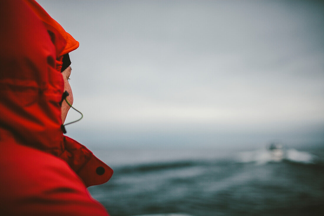 Woman looking at sea