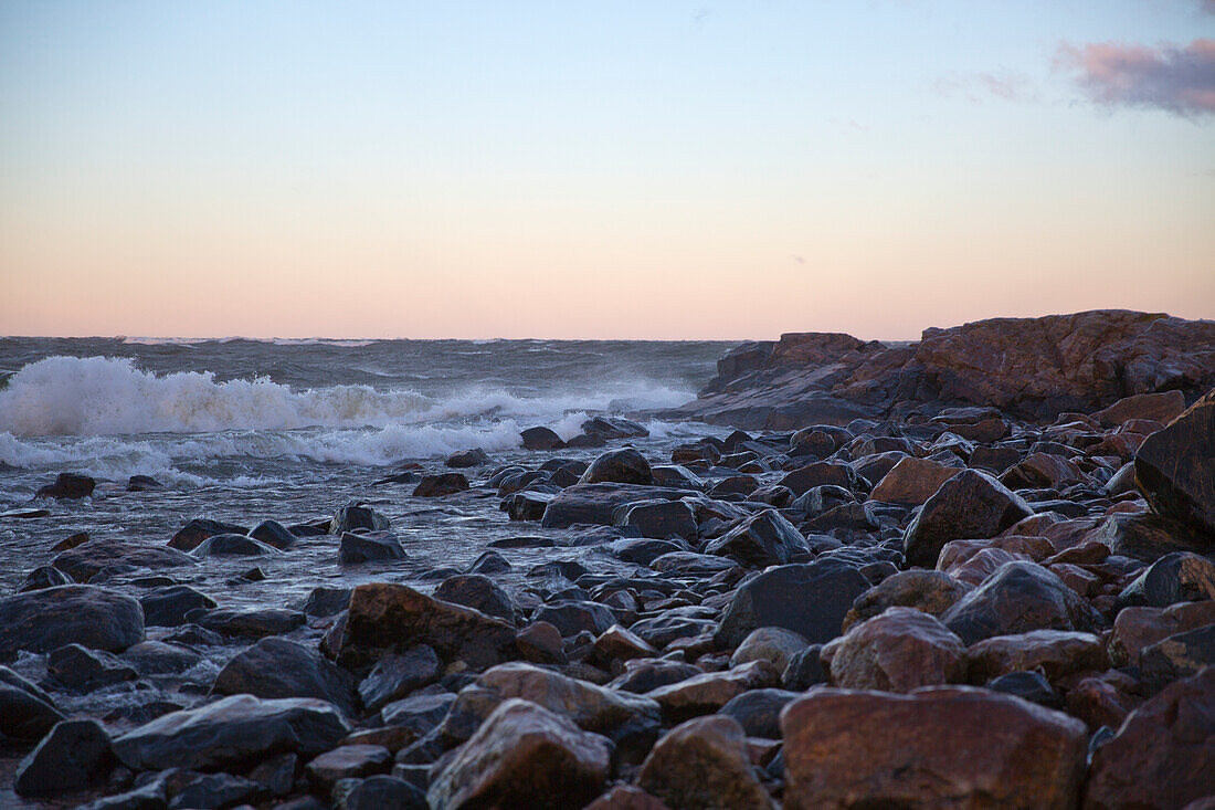 Sunset at coast