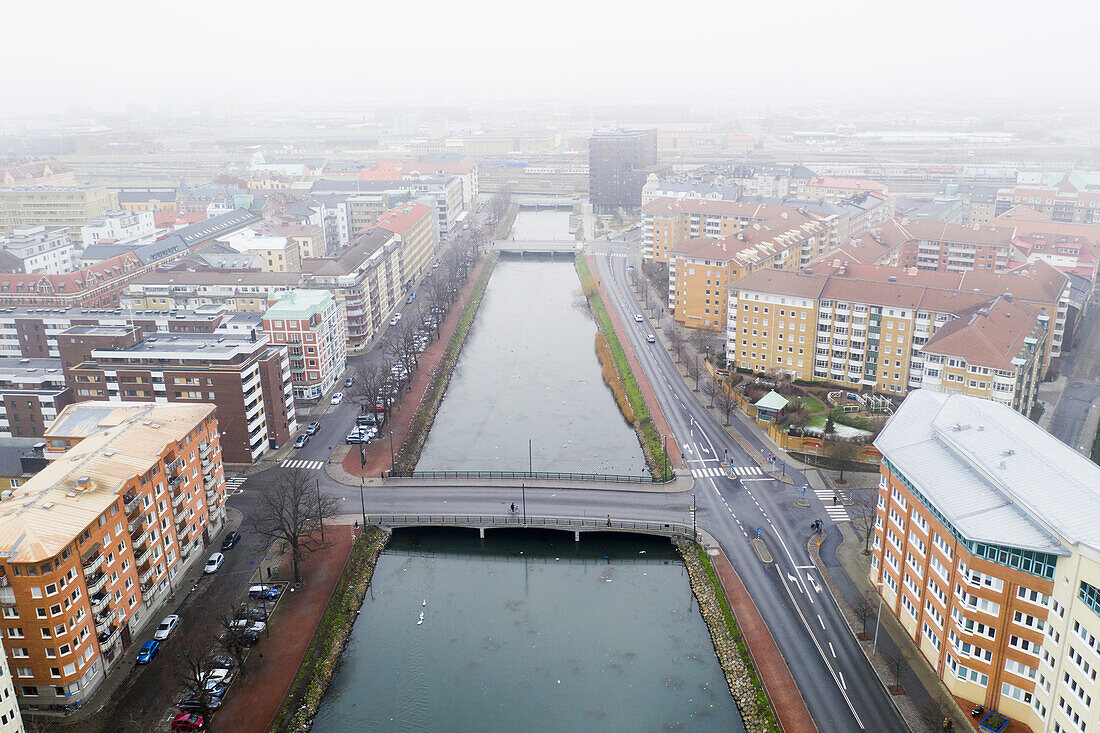 Blocks of flats at river