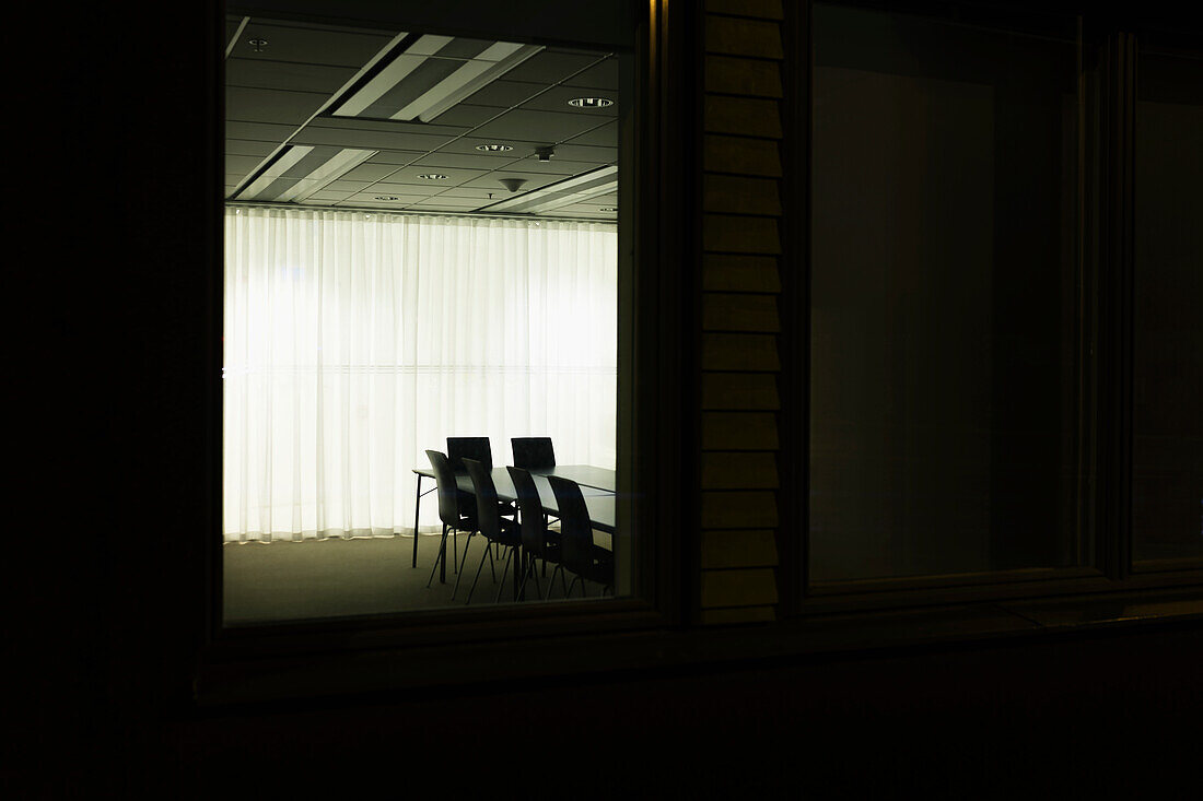 Empty boardroom