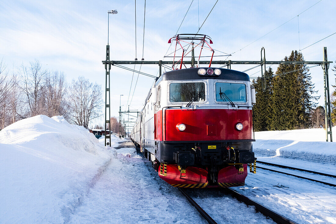 Tram at winter