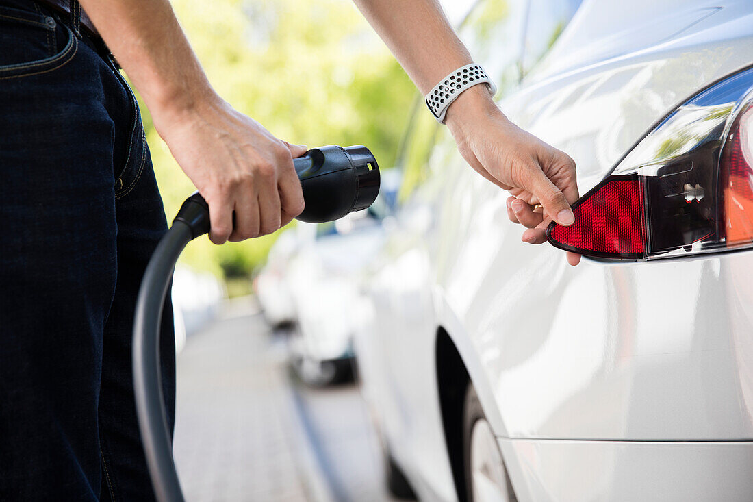 Charging electric car