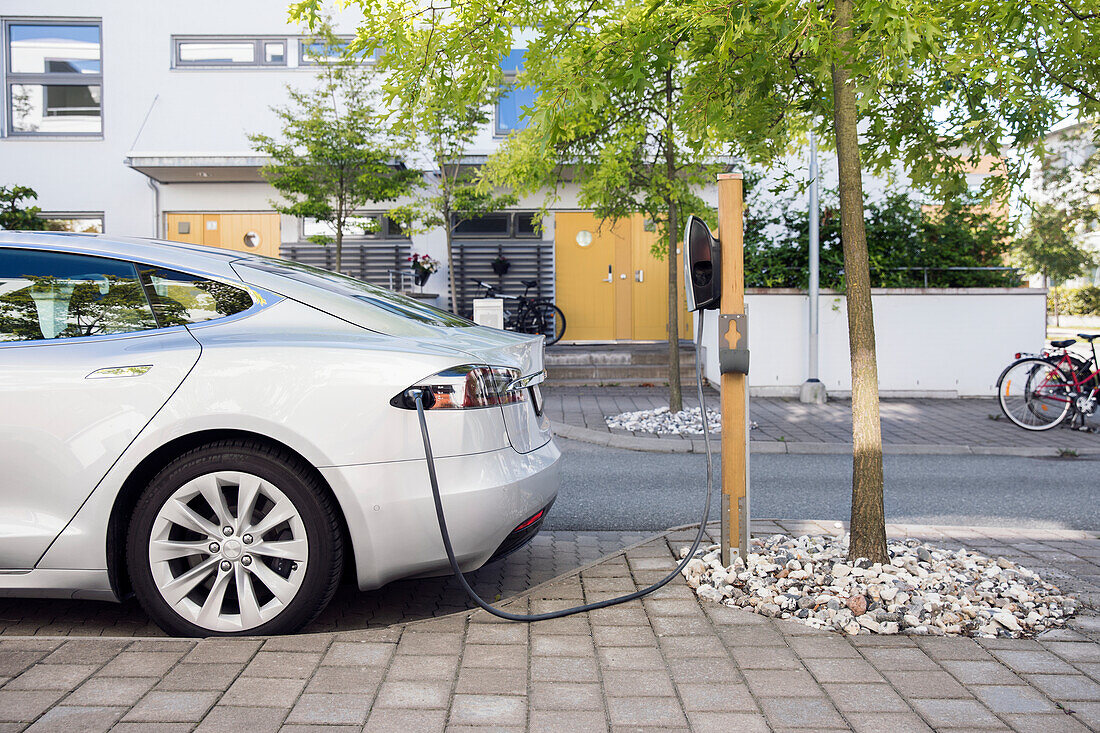 Charging electric car