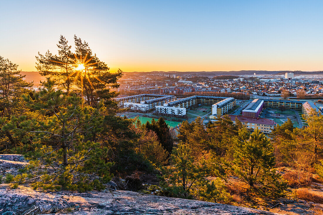 Cityscape at sunset