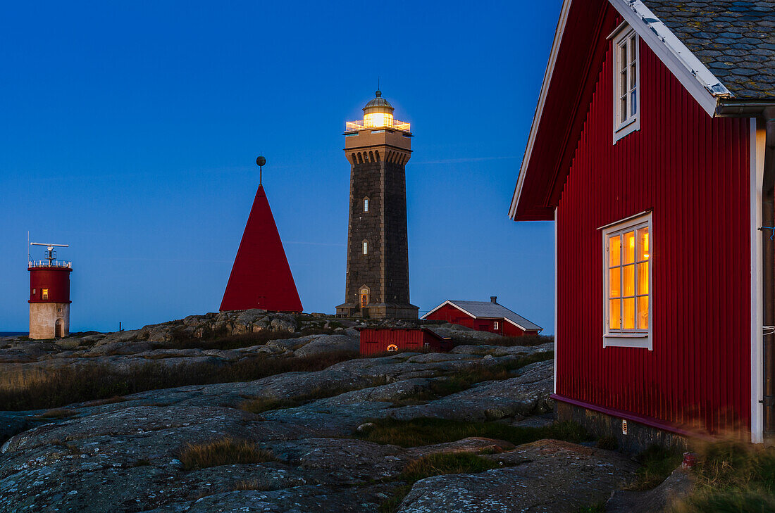 Lighthouse and buildings