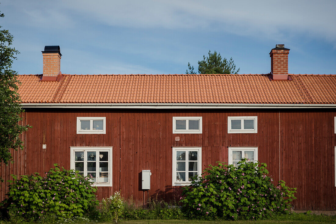 View of wooden house