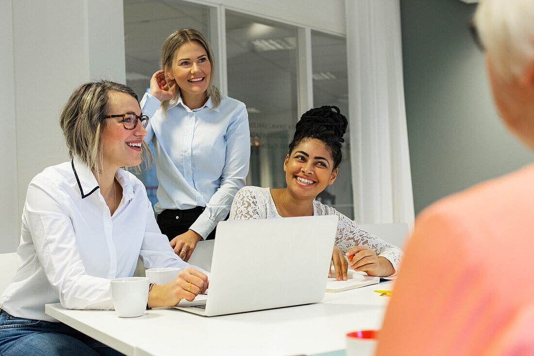 Women at business meeting