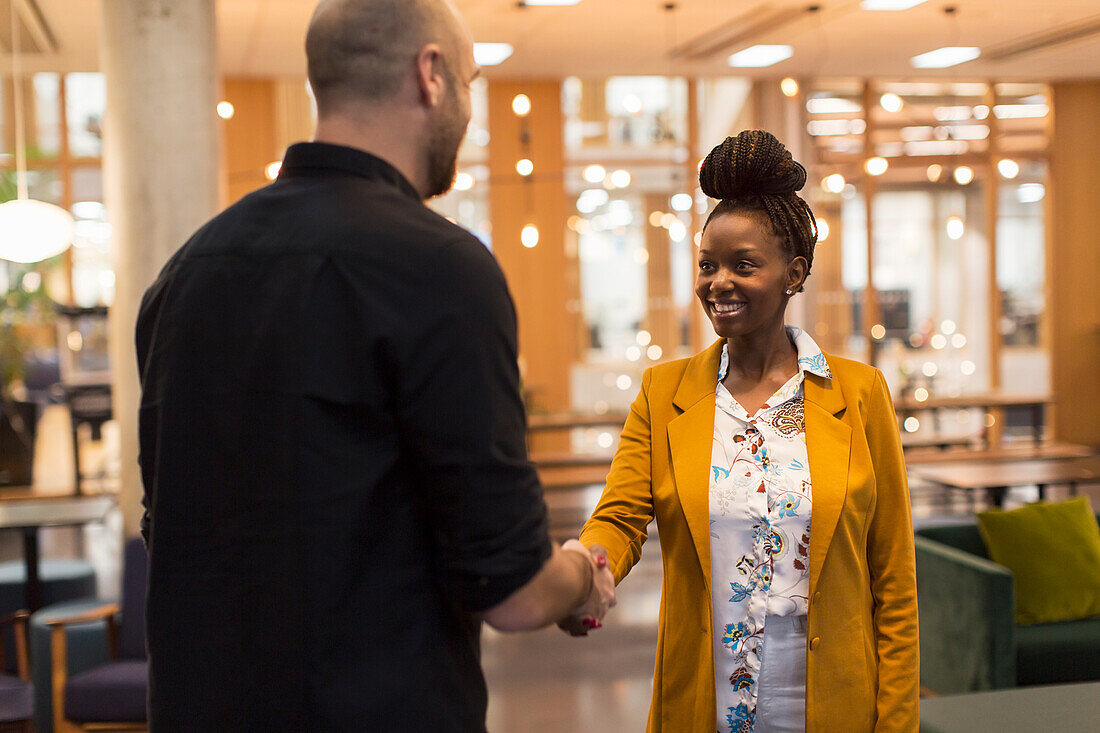 Business people having handshake