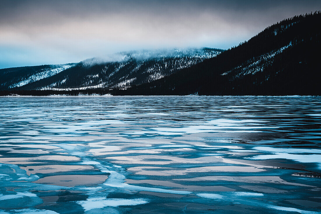 Ice on lake