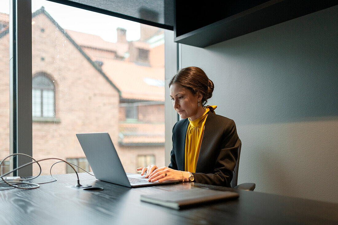 Businesswoman working in office