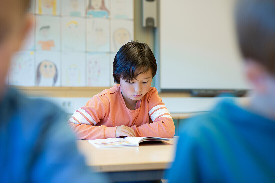 Boy in classroom