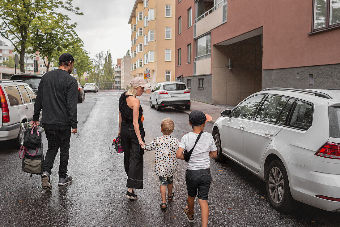 Family with two sons