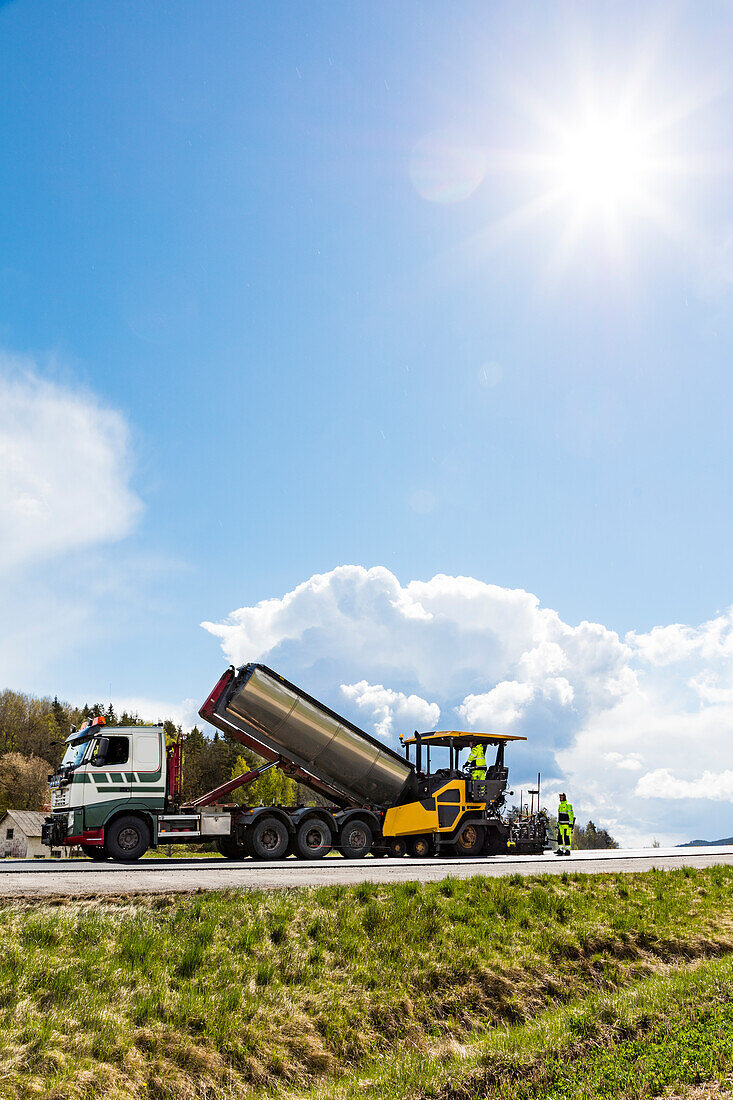 View of roadworks