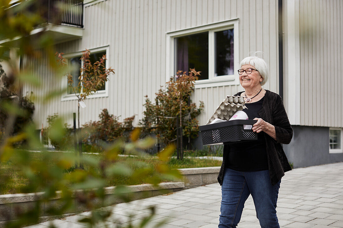 Senior woman walking