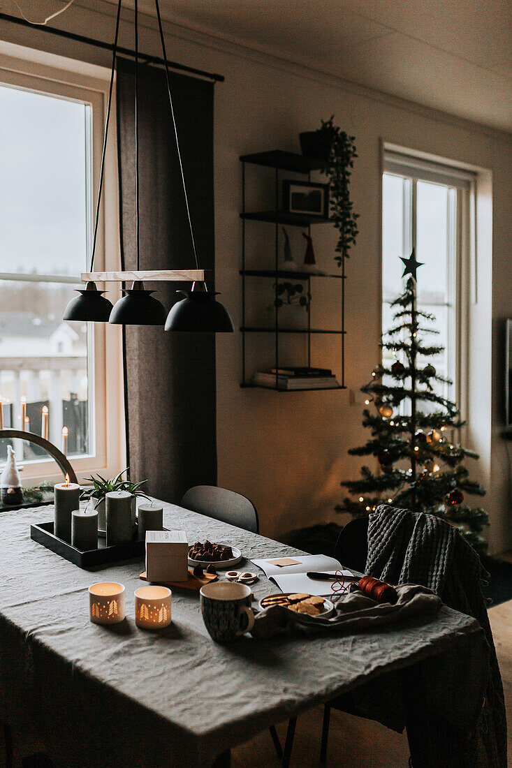 View of dining table