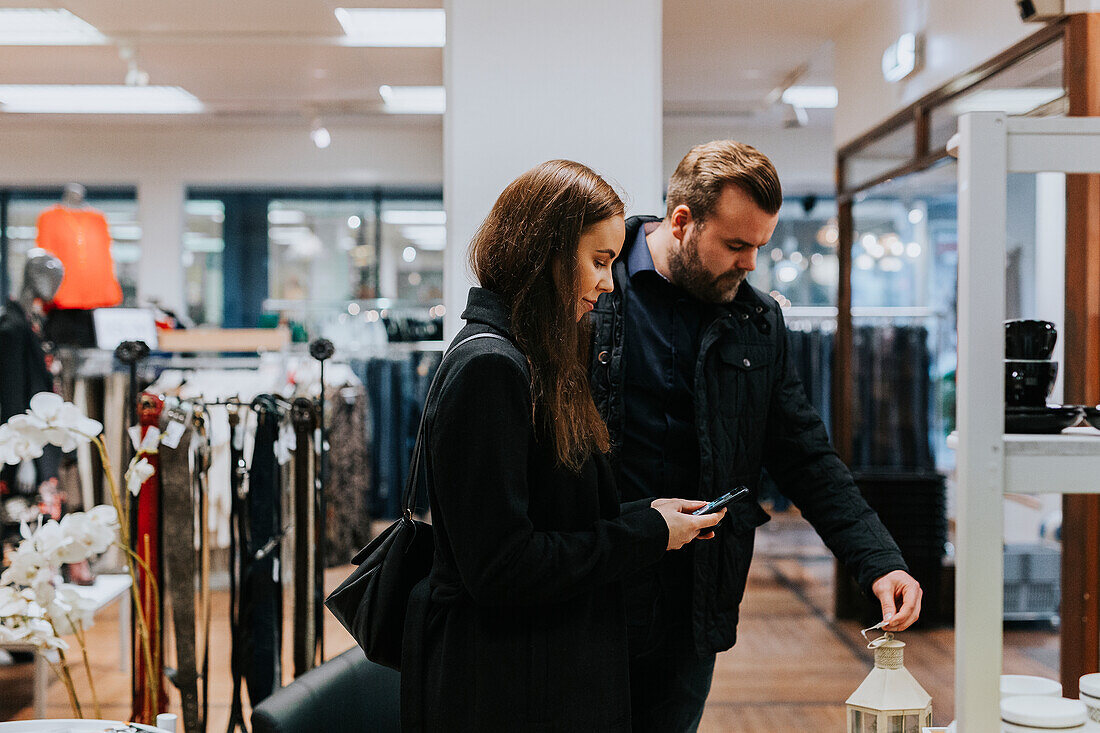 Couple in shop