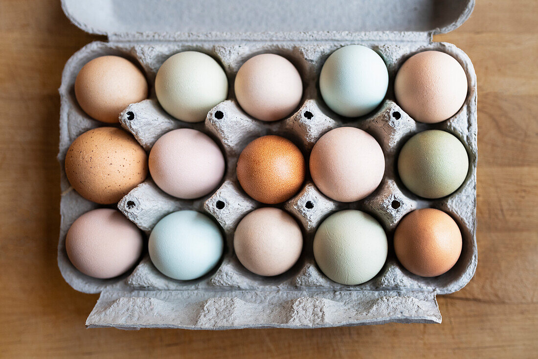 Eggs in box